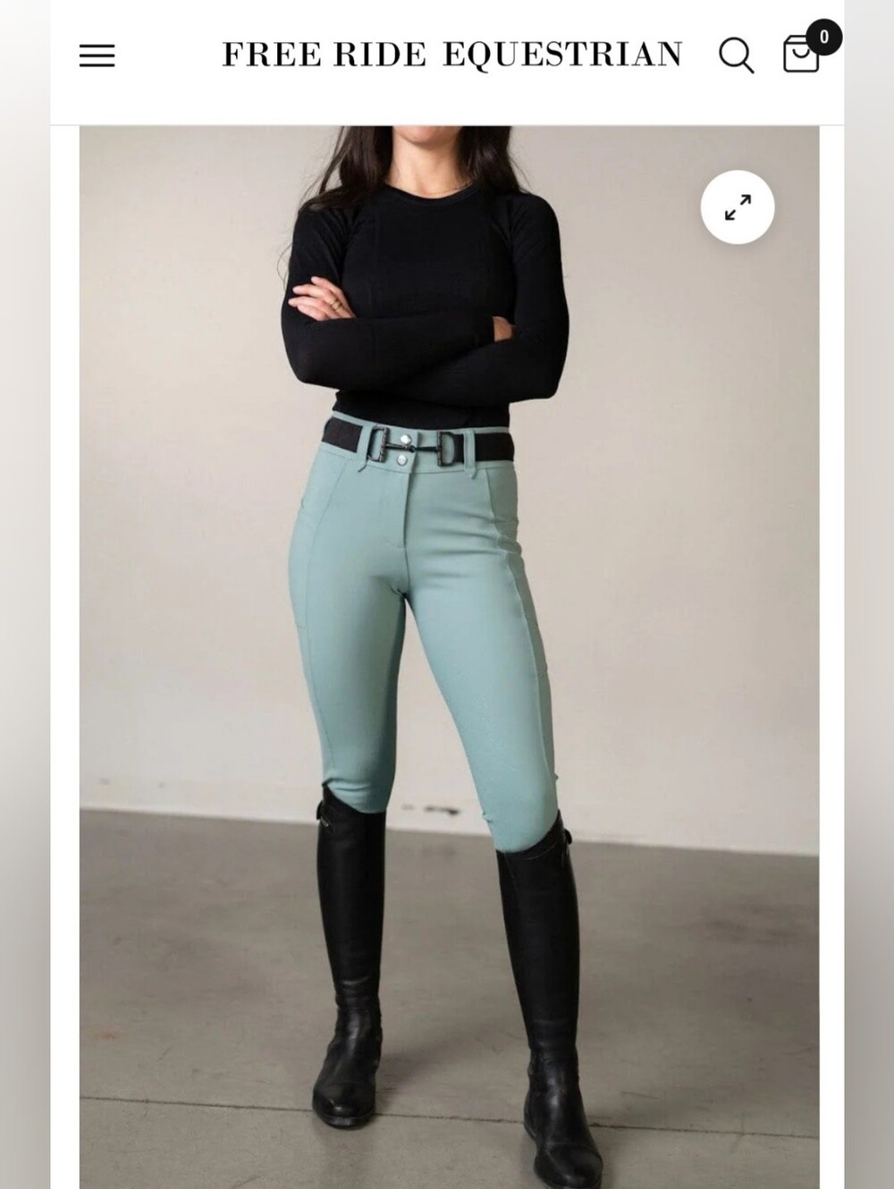 Free Ride Equestrian Women's Sage Pro Riding Breeches 32